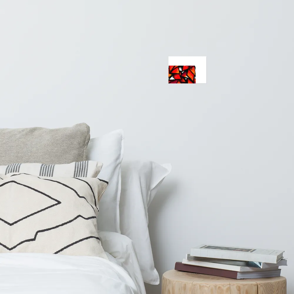 Dynamic Geometry of Red and Orange | Poster | 5″×7″
