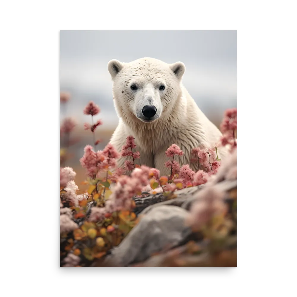 Curiosity Among Blooms: The Polar Bear