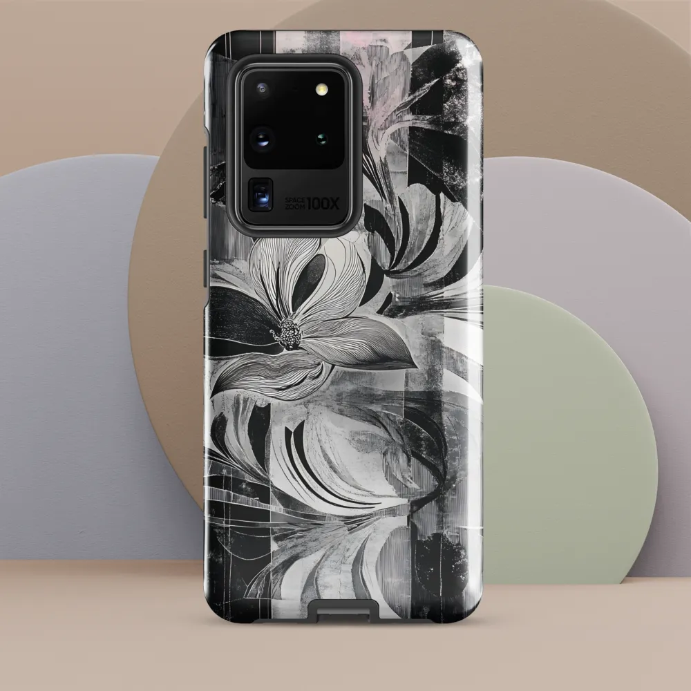Floral Fusion in Monochrome