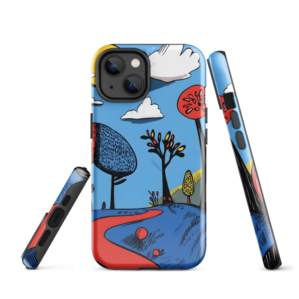 A Playful Journey Through Whimsical Woods | Phone Case |  14 | Tough Case | Glossy