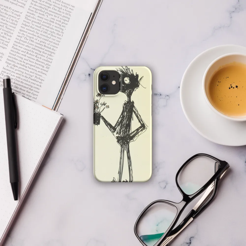 Whimsical Figure with Flowers
