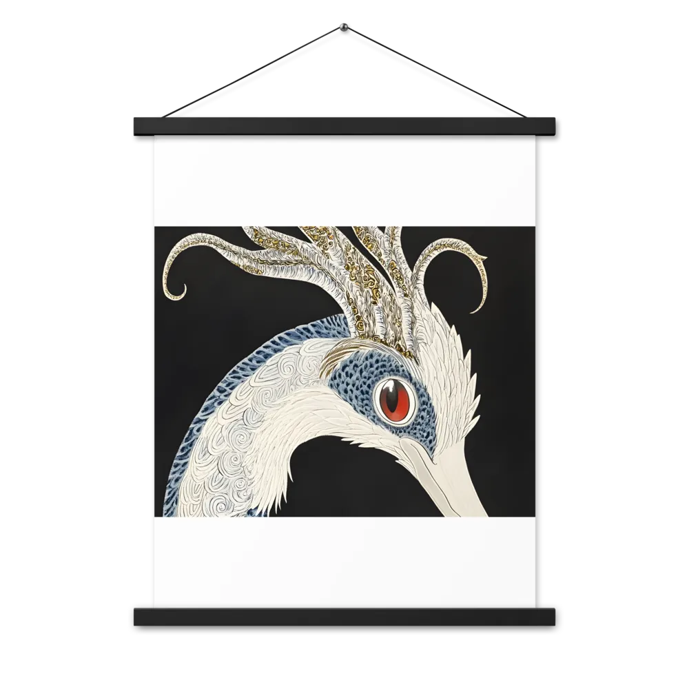 Elegance of the Majestic Peacock | Poster With Black Wood Hanger | 18″×24″