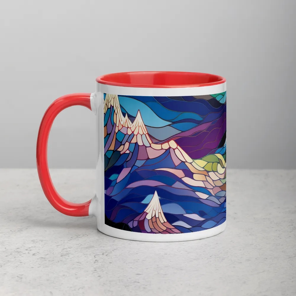 Twilight Peaks: An Abstract Mountain Landscape