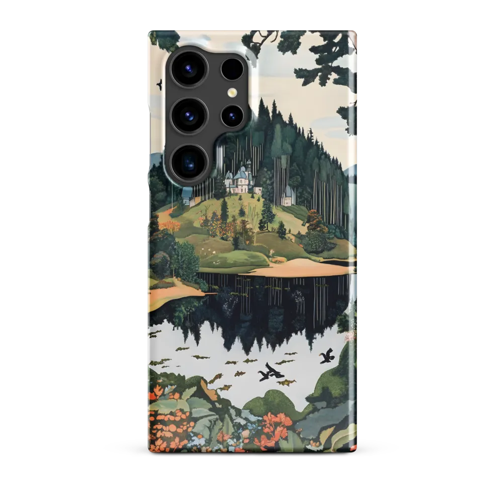 Tranquil Reflections: A Serene Landscape | Phone Case |  S24 Ultra | Snap Case | Glossy