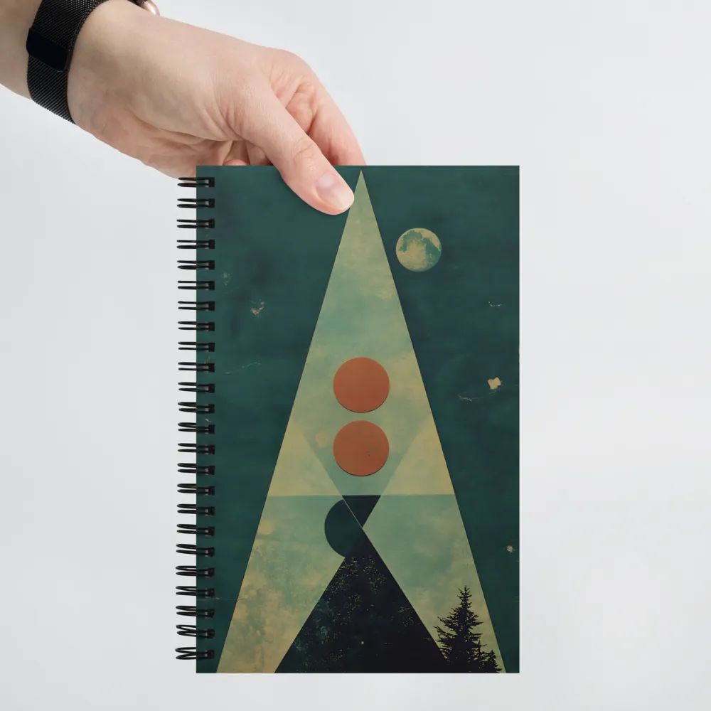 Geometric Harmony in Nature | Spiral Notebook