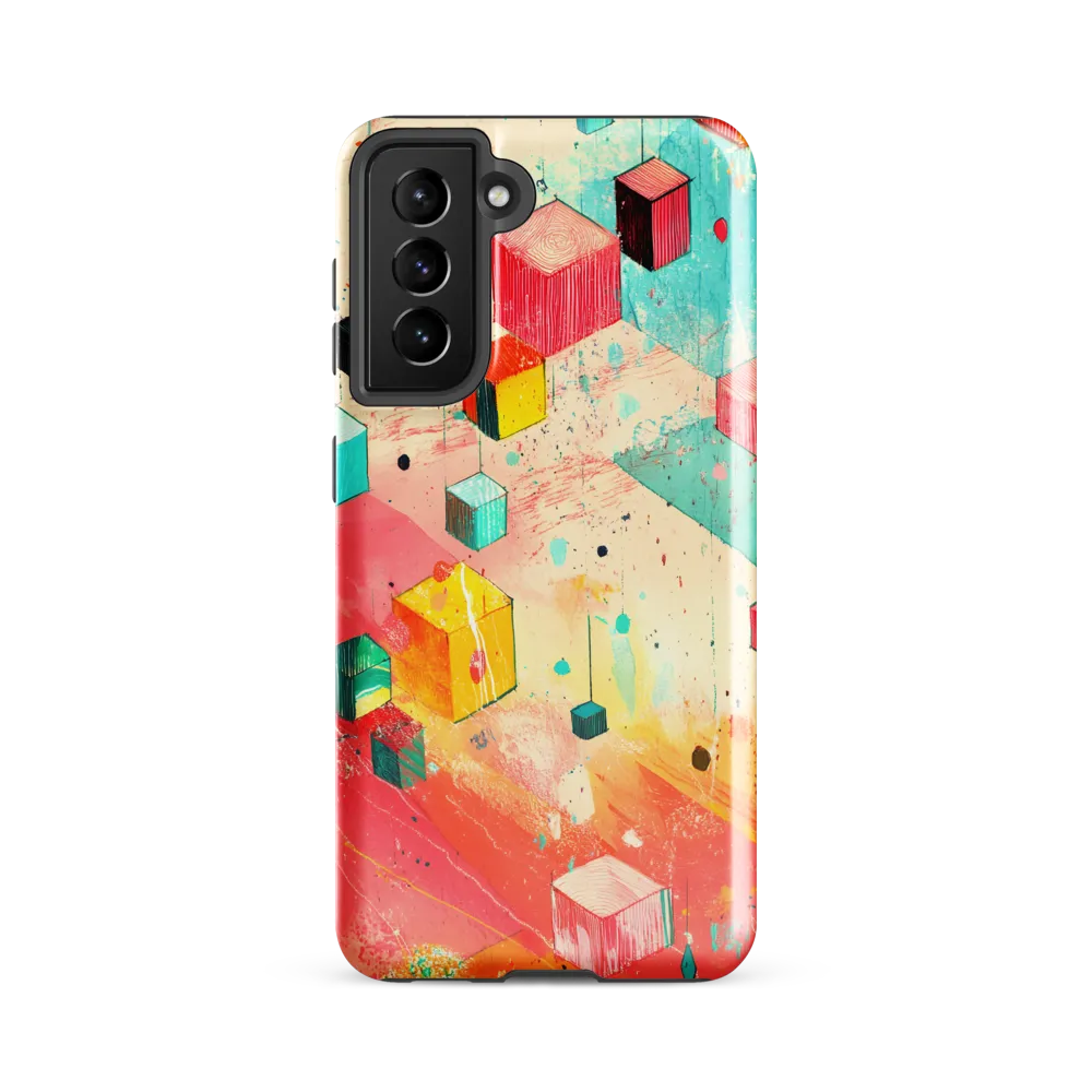Suspended Cubes in Colorful Abstraction