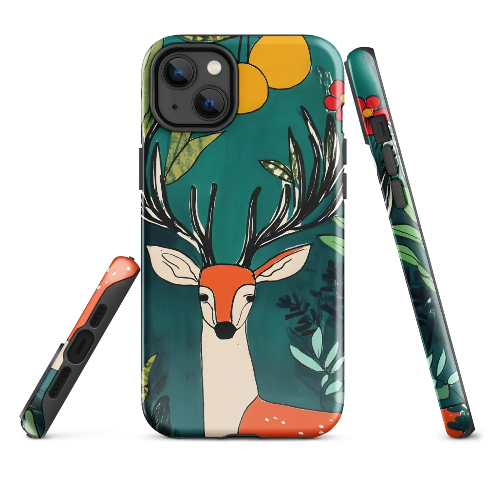 Nature's Embrace: The Majestic Deer | Phone Case |  14 Plus | Tough Case | Glossy