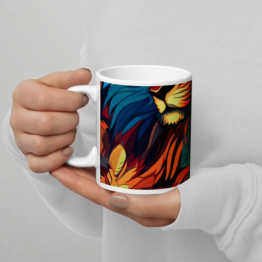 Harmony of Strength: The Lion and Nature | Mugs | Multiple Sizes & Colors