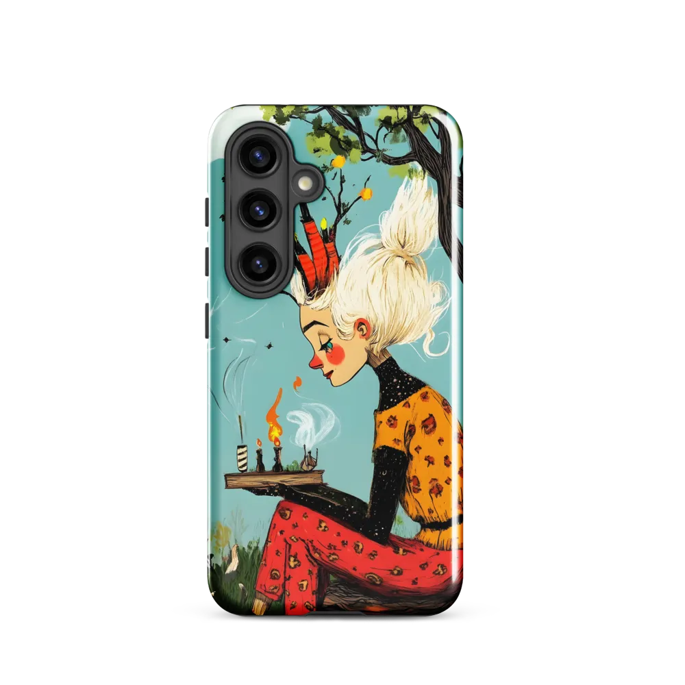 Whimsical Nature Girl | Phone Case |  S24 | Tough Case | Glossy