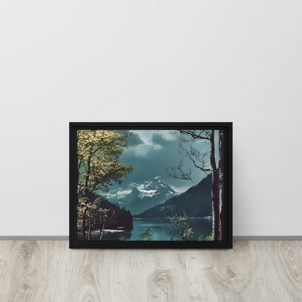 Whispers of Tranquility | Canvas with Black Frame | 12″×16″