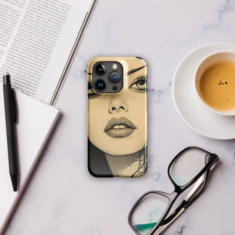 Enigmatic Gaze | Phone Case |  15 Pro | Snap Case | Glossy