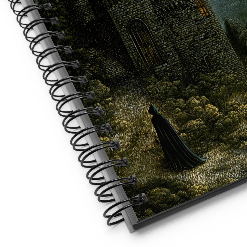 Whispers of the Moonlit Castle | Spiral Notebook