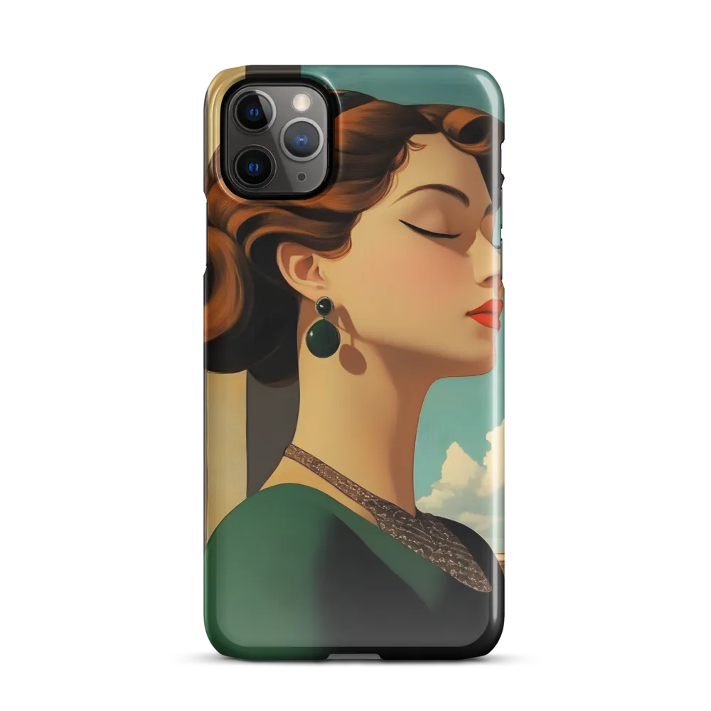 Elegance in Art Deco: A Portrait of Grace | Phone Case |  11 Pro Max | Snap Case | Glossy