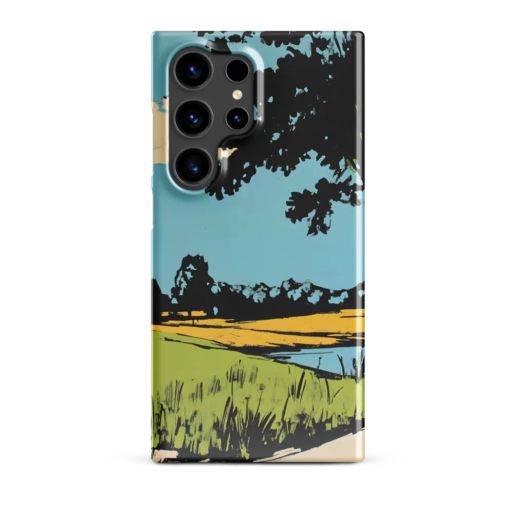 Vibrant Landscape in Pop Art Style