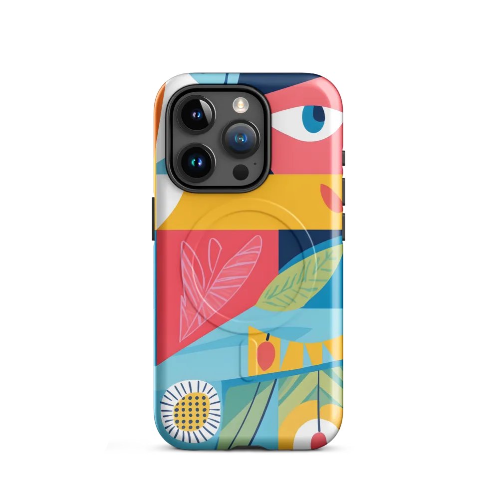 Vibrant Geometric Visage