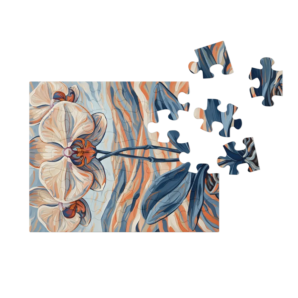 Orchid Study 
 Jigsaw Puzzle in Tin Box