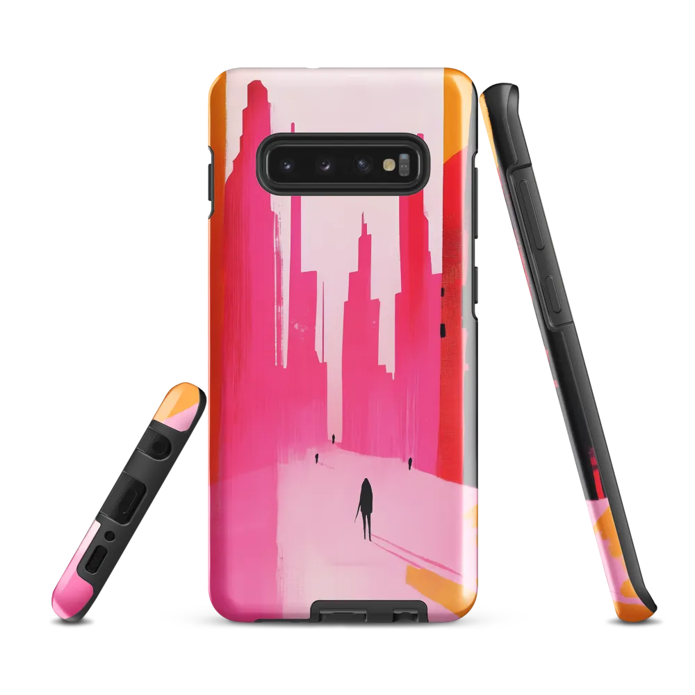 Urban Echoes in Pink | Phone Case |  S10 Plus | Tough Case | Glossy