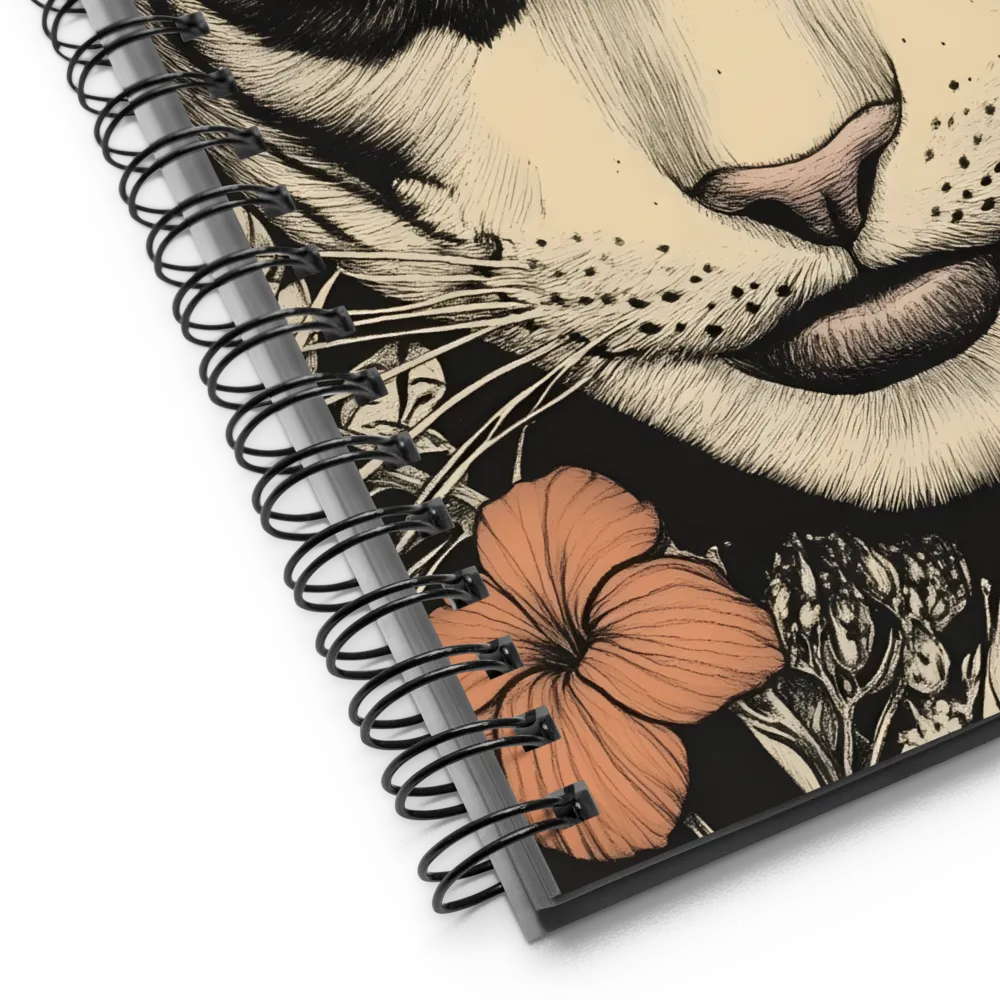 Feline Majesty: The Human-Leopard Connection | Spiral Notebook