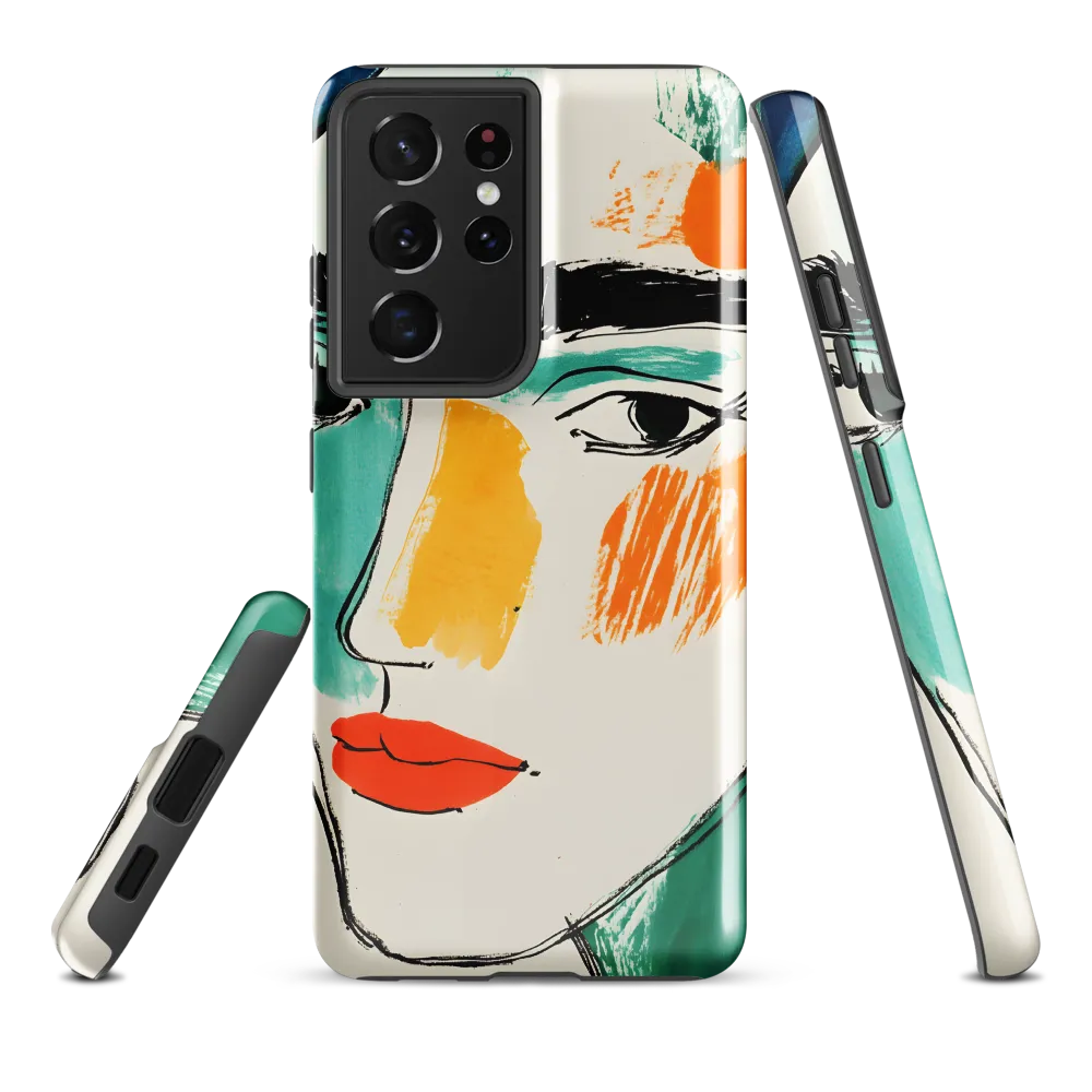 Teal & Orange Portrait — Fragmented Brushwork