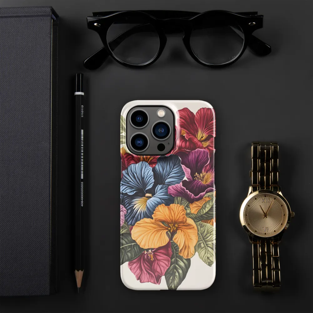Floral Symphony in Color | Phone Case |  13 Pro | Snap Case | Glossy
