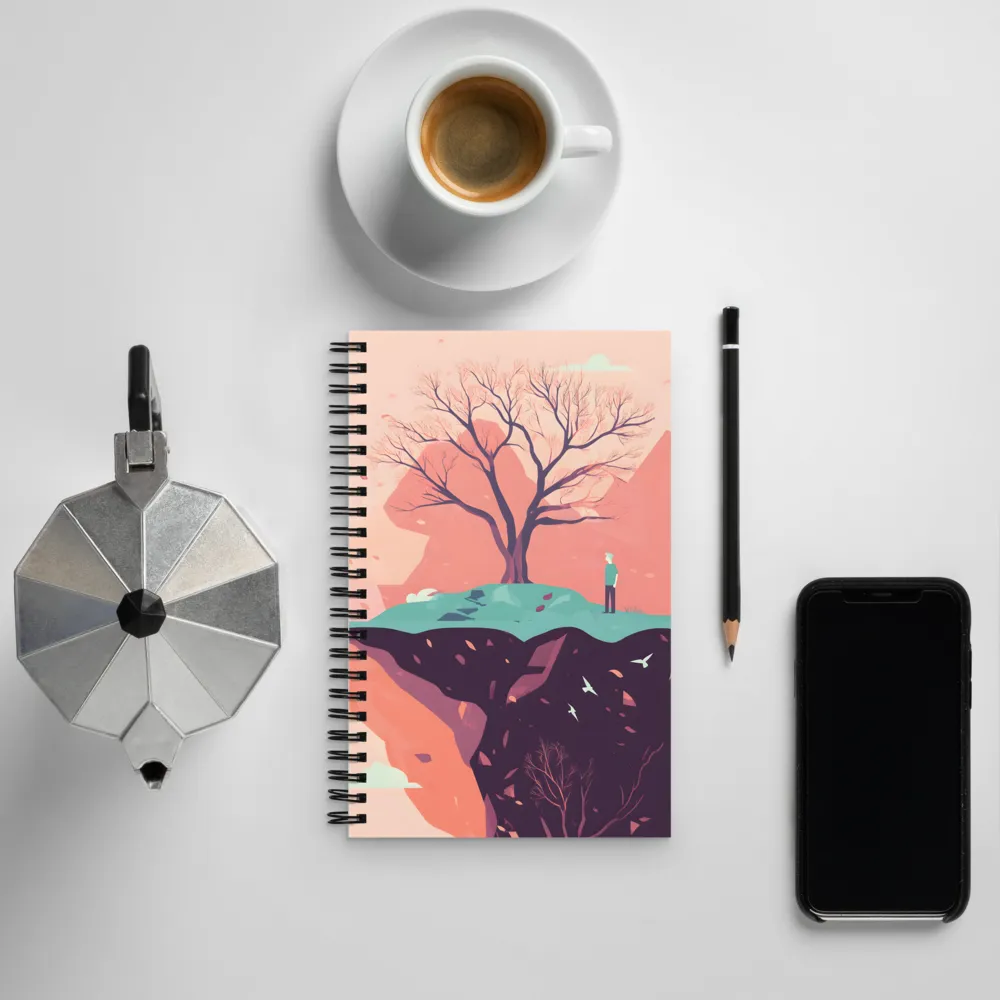 Contemplating Solitude | Spiral Notebook