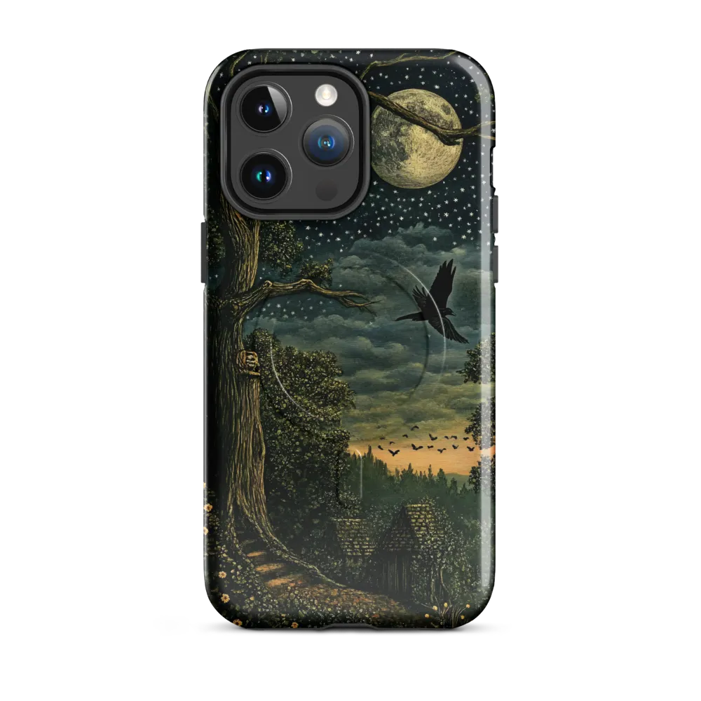 Mystical Nightscape Under the Full Moon | Phone Case |  14 Pro Max | MagSafe® Tough Case | Glossy