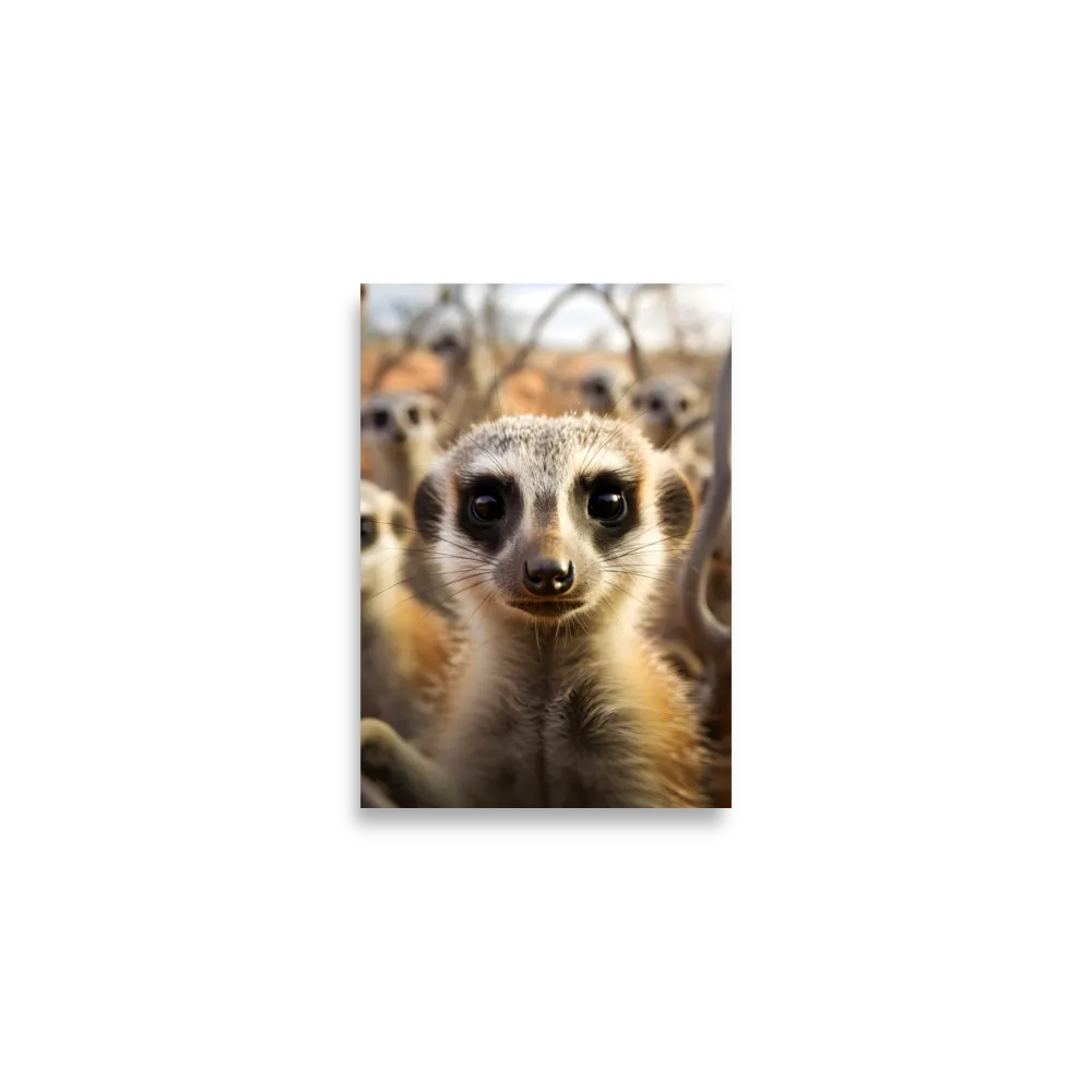 Curious Meerkats in Community | Poster | A2 (16.5″×23.3″)