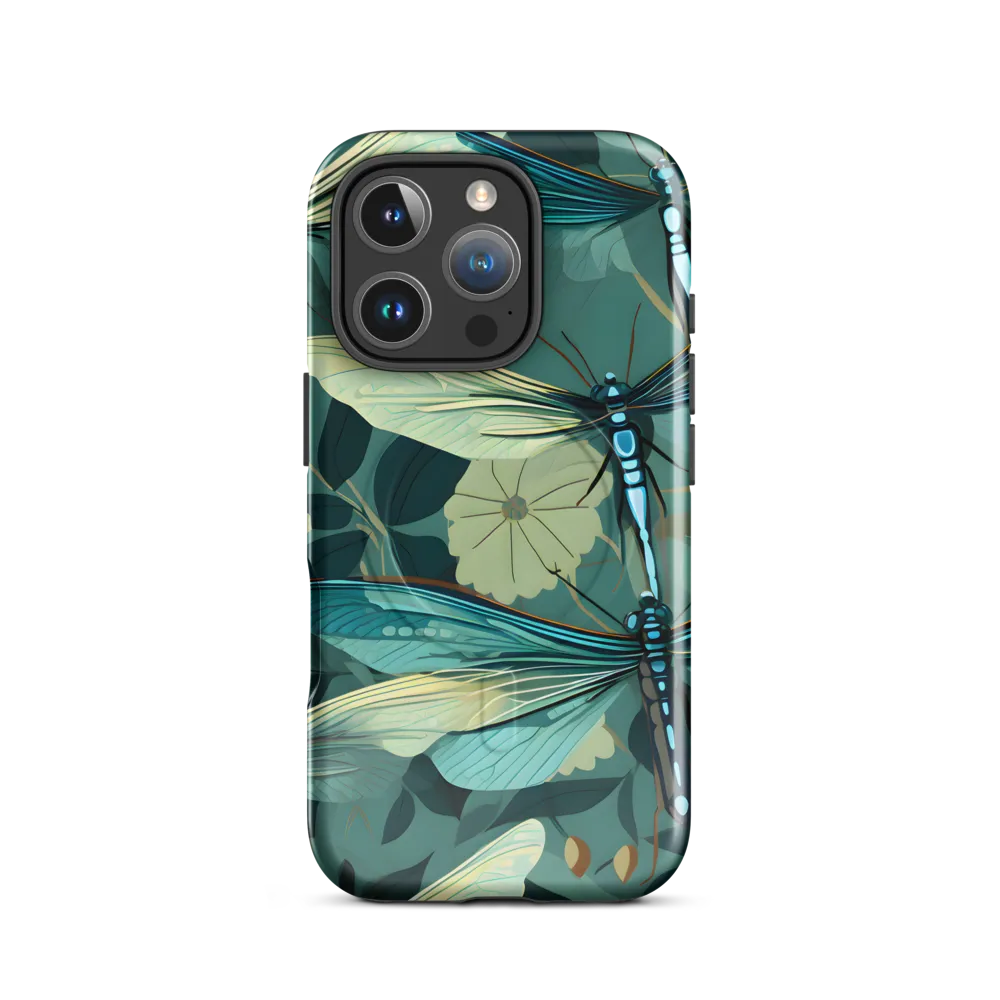 Whispers of Nature: Dragonflies in Harmony | Phone Case |  16 Pro | MagSafe® Tough Case | Glossy