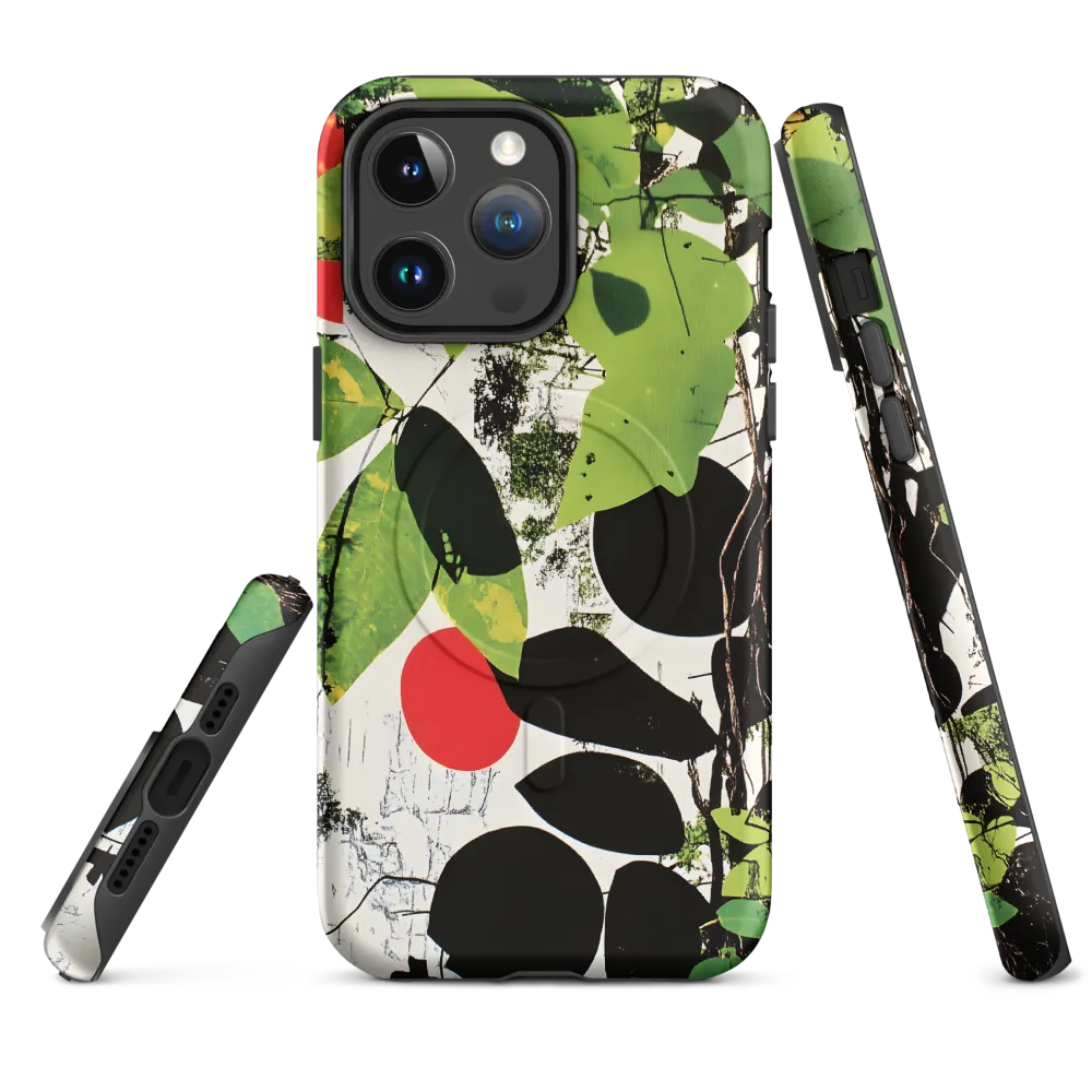 Nature's Geometry: A Contemporary Collage | Phone Case |  14 Pro Max | MagSafe® Tough Case | Matte