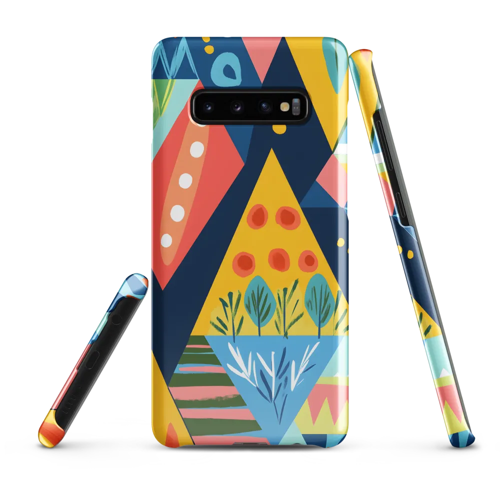 Vibrant Geometric Harmony | Phone Case |  S10 Plus | Snap Case | Glossy