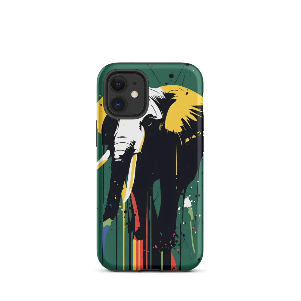Majestic Minimalism: The Colorful Elephant