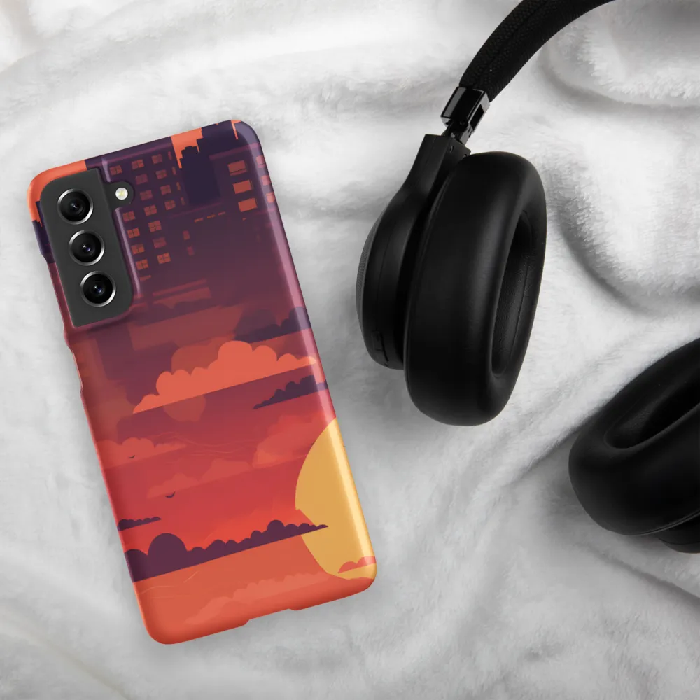Urban Dusk: A Symphony of Cityscapes | Phone Case |  S21 FE | Snap Case | Matte