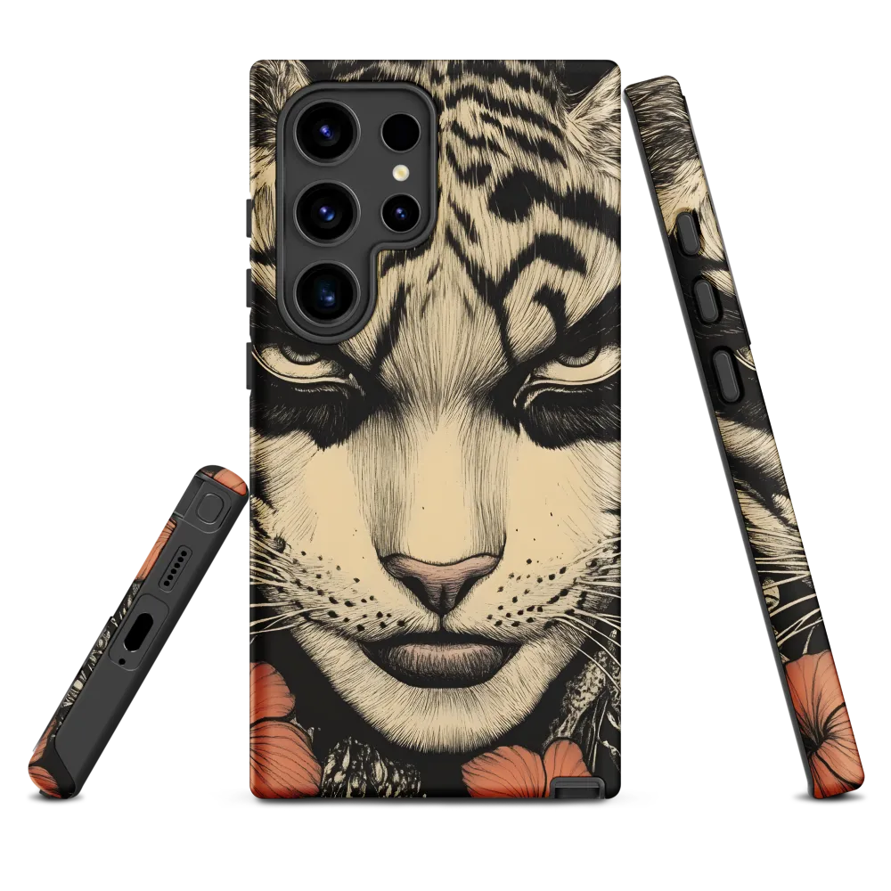 Feline Majesty: The Human-Leopard Connection | Phone Case |  S24 Ultra | Tough Case | Matte