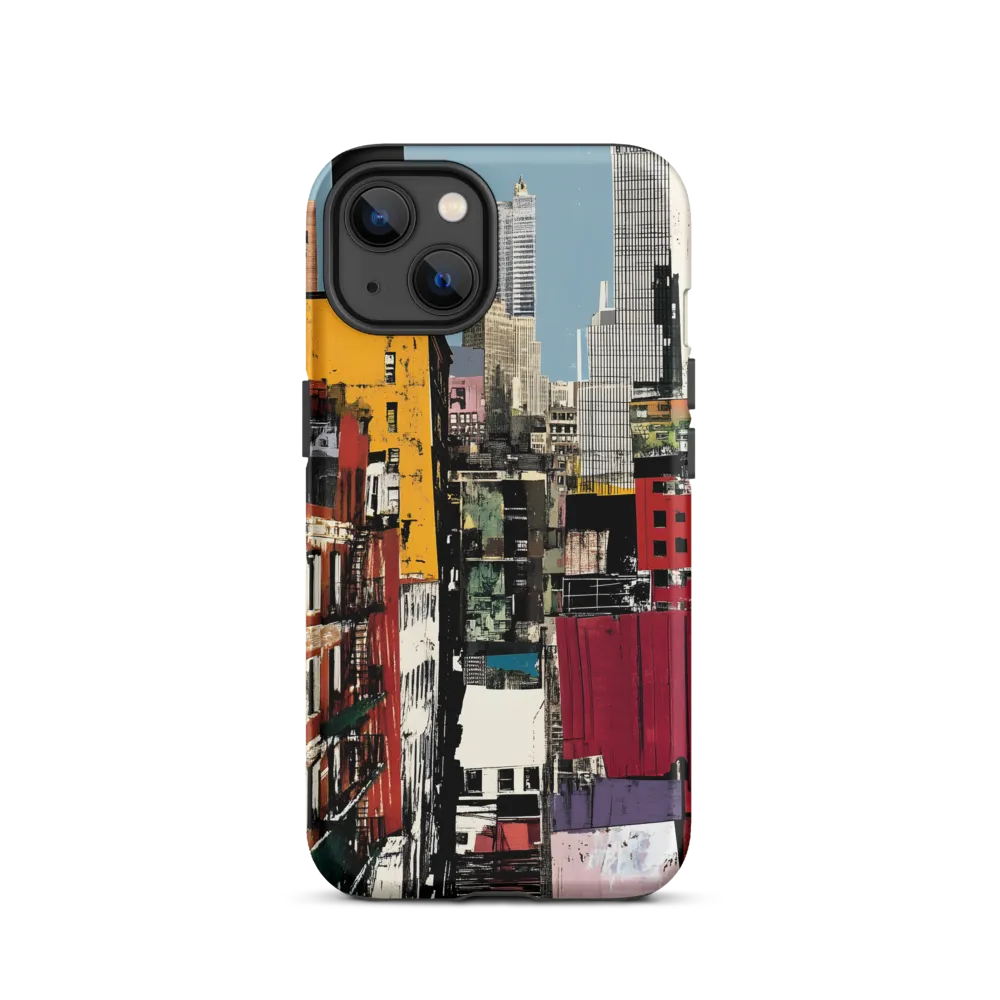 Urban Collage: A Vivid Cityscape | Phone Case |  13 | Tough Case | Matte