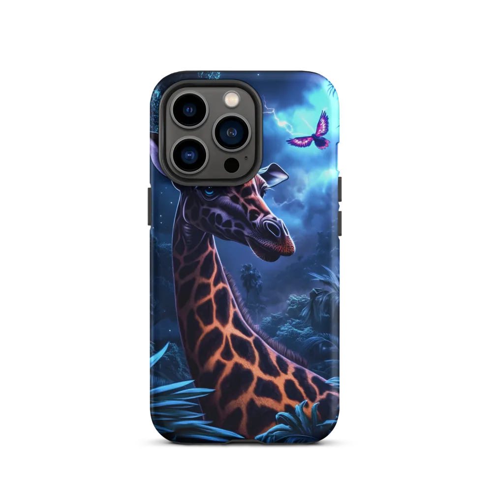 Mystical Giraffe in Twilight Jungle