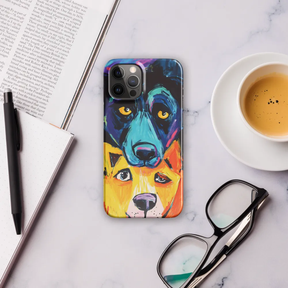Vibrant Companions: An Expression of Canine Spirit | Phone Case |  12 Pro Max | Snap Case | Glossy