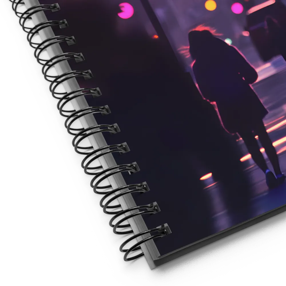 City Silhouettes at Dusk | Spiral Notebook