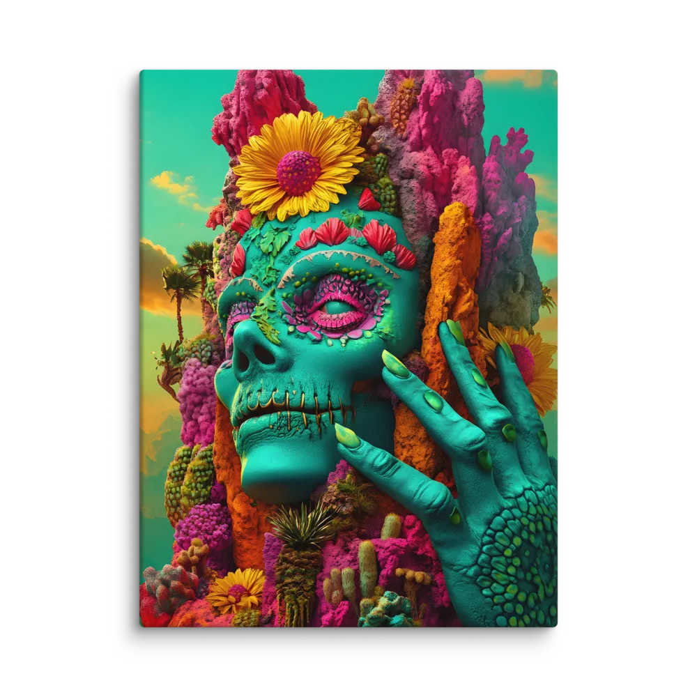 Ethereal Skull Garden | Canvas | 24″×32″