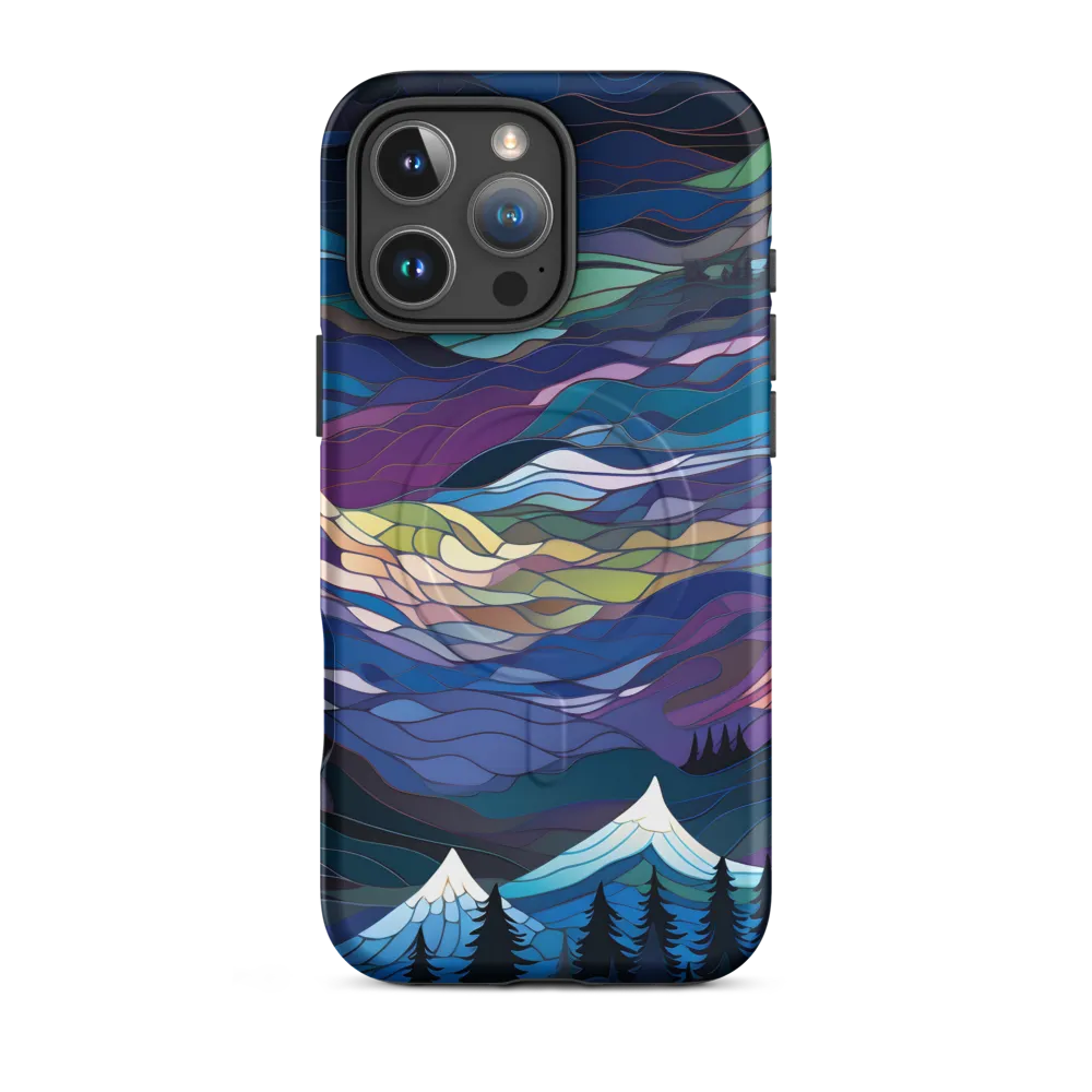 Twilight Peaks: An Abstract Mountain Landscape