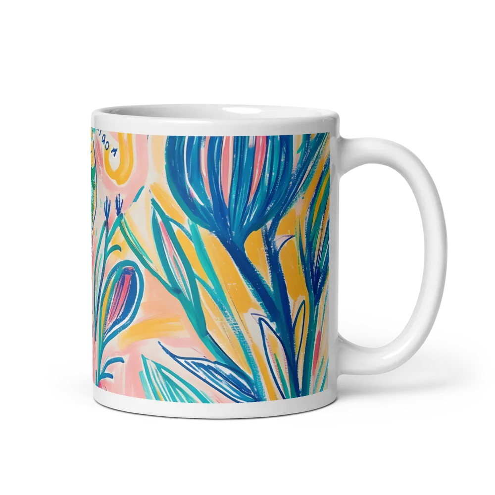 Blossoming Serenity | Mug with White inside | 11 oz