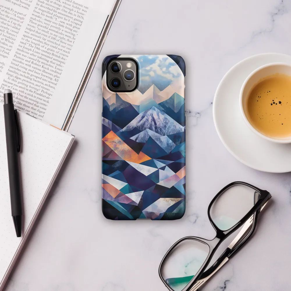 Luminous Peaks: A Geometric Reverie | Phone Case |  11 Pro Max | Snap Case | Matte