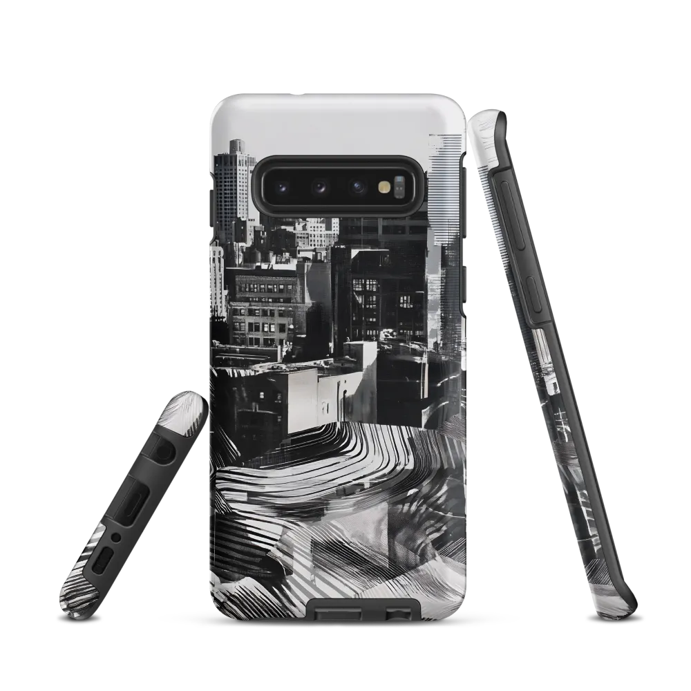 Urban Rhythm in Black and White | Phone Case |  S10 | Tough Case | Matte