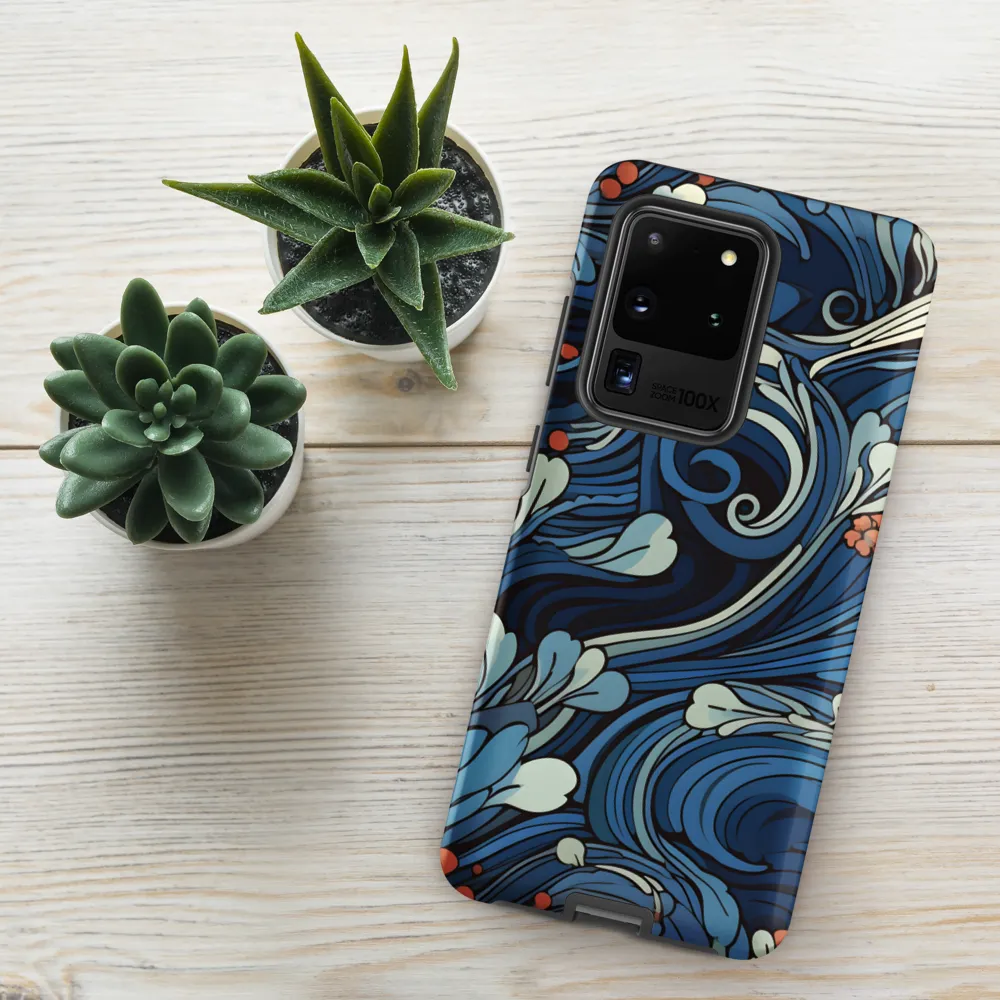 Nature's Elegance: An Oceanic Tapestry | Phone Case |  S20 Ultra | Tough Case | Matte