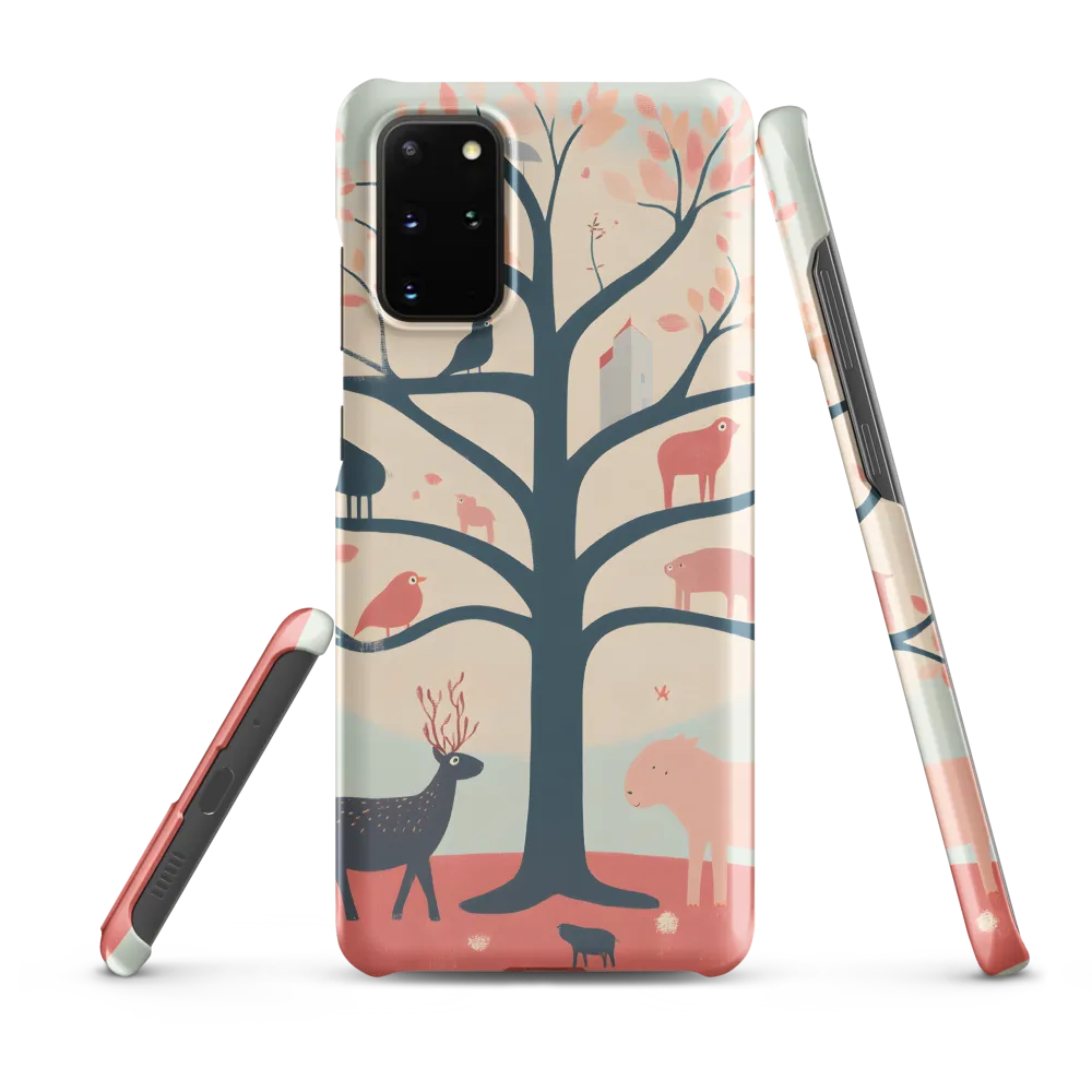 Whimsical Tree with Playful Creatures