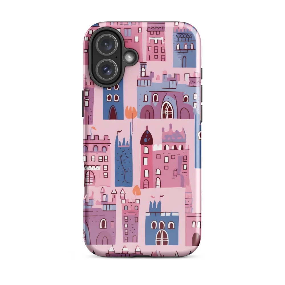 Whimsical Castles: A Playful Tapestry | Phone Case |  16 Plus | Tough Case | Glossy
