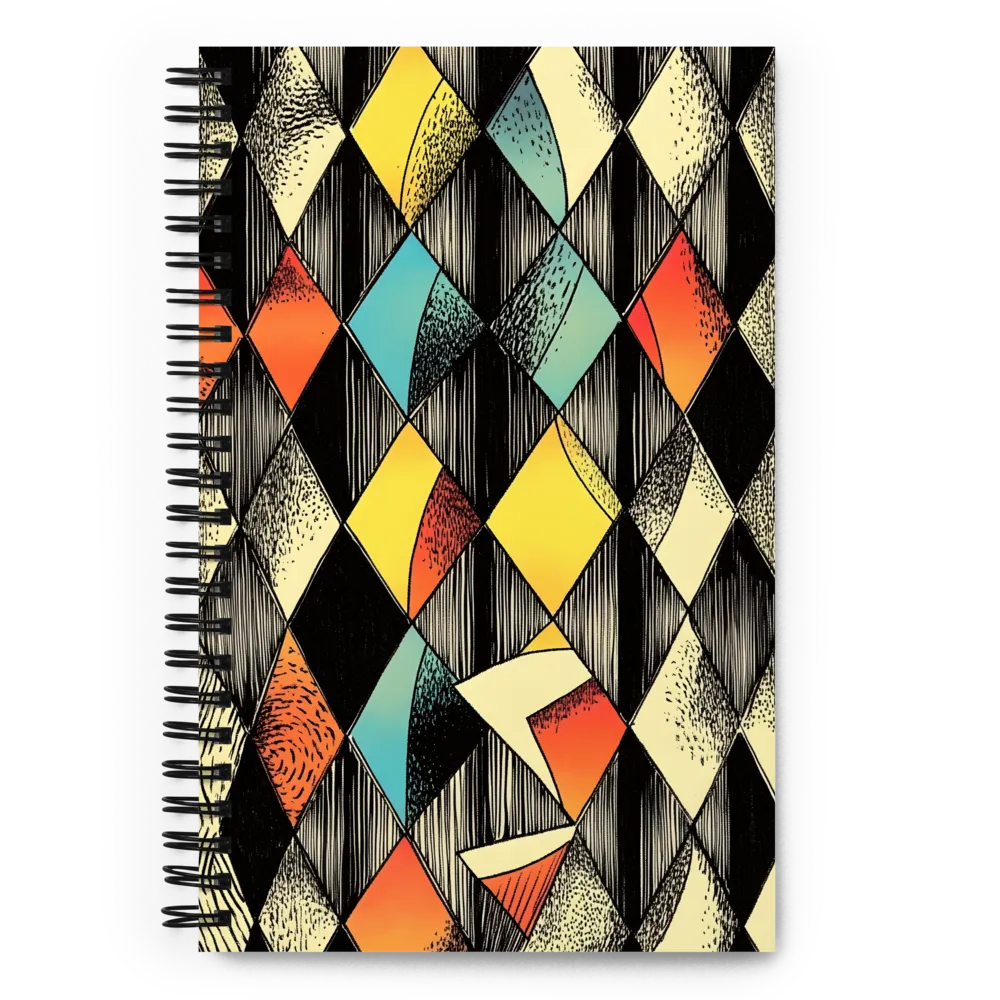 Dynamic Geometric Abstraction | Spiral Notebook