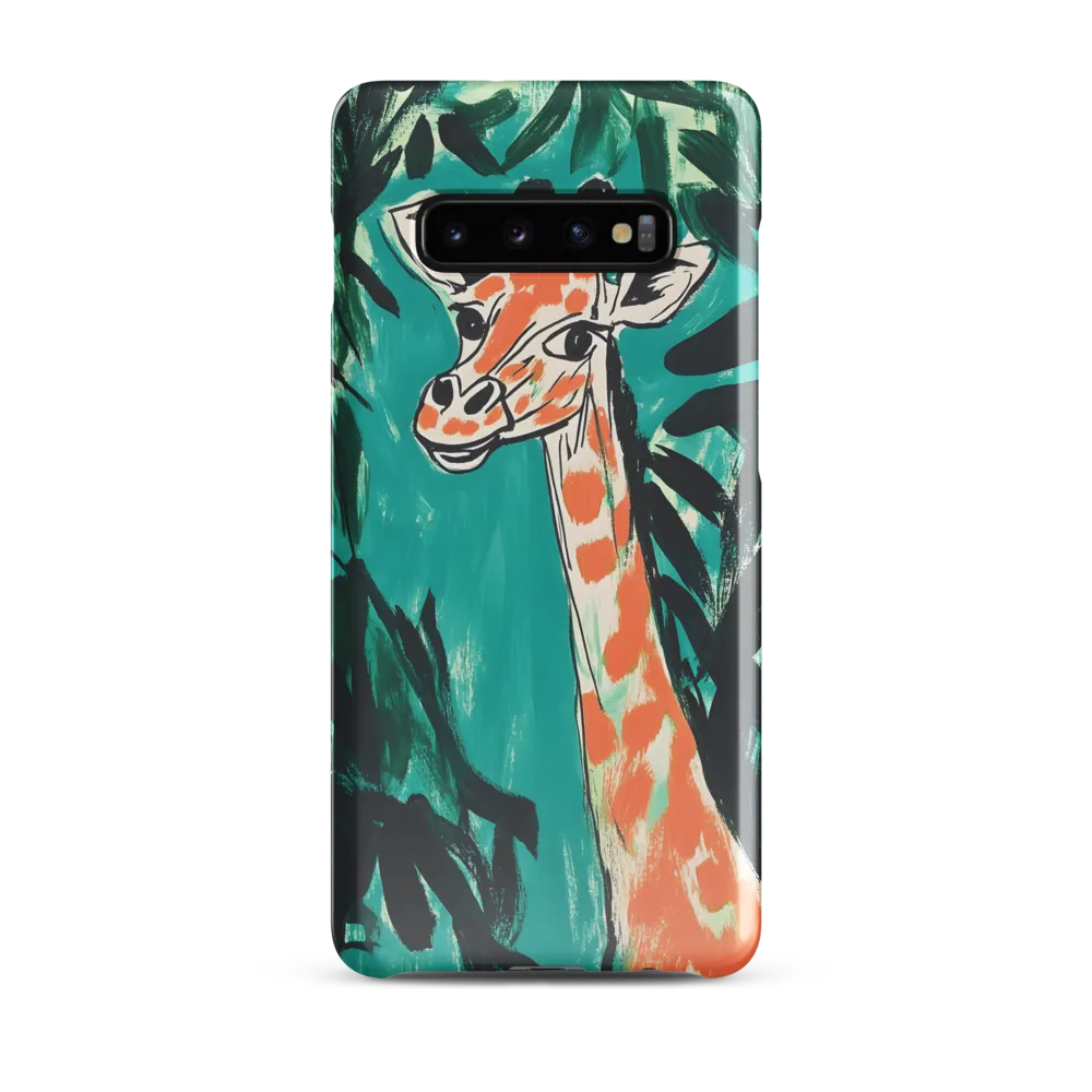 Curious Giraffe in Lush Greenery | Phone Case |  S10 Plus | Snap Case | Glossy