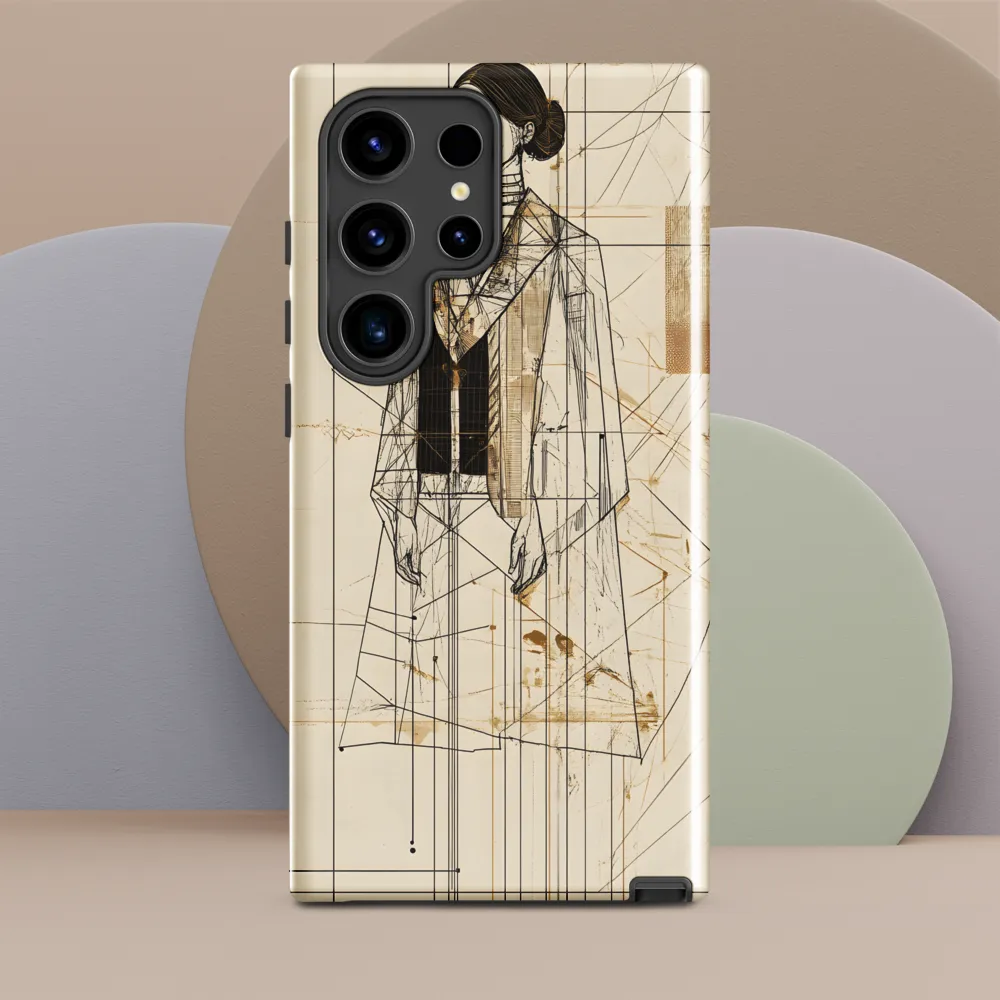 Elegance in Lines | Phone Case |  S24 Ultra | Tough Case | Glossy