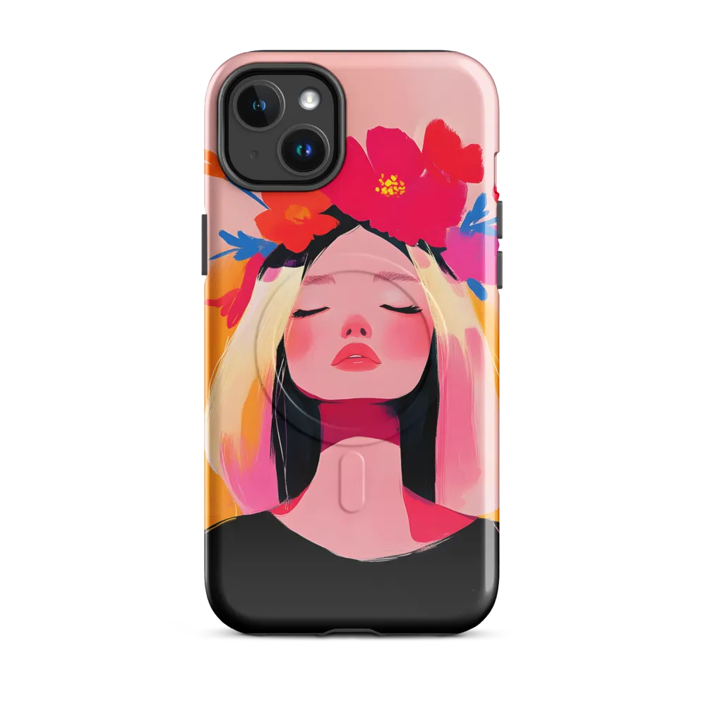 Floral Serenity | Phone Case |  14 Plus | MagSafe® Tough Case | Glossy