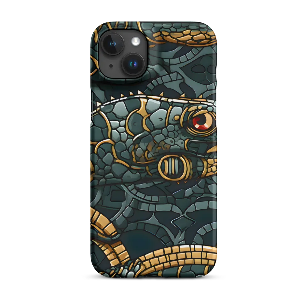 Reptilian Elegance: A Digital Art Nouveau Tapestry